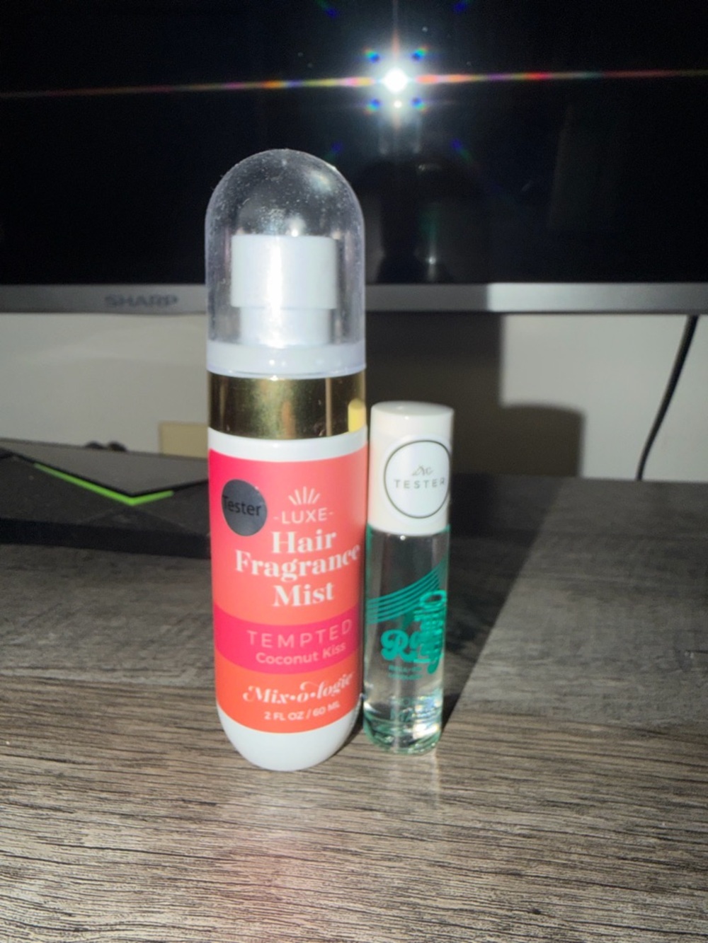 Luxe Hair Fragrance Mist -  with Gold Accent and roll on lip gloss all new